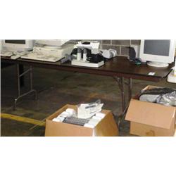 8 FT BROWN FOLDING TABLE