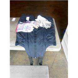 ASSORTED PAIRS OF WORK GLOVES AND COVERALLS