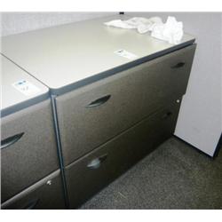 2 DRAWER GREY LATERAL FILE CABINET
