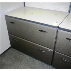3 DRAWER GREY LATERAL FILE CABINET
