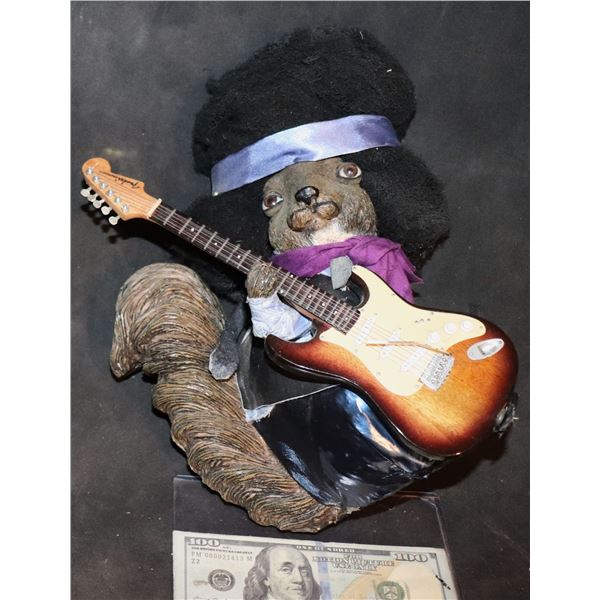 BIG BROTHER BENNY THE BB SQUIRREL JIMI HENDRIX WITH GUITAR SCREEN MATCHED