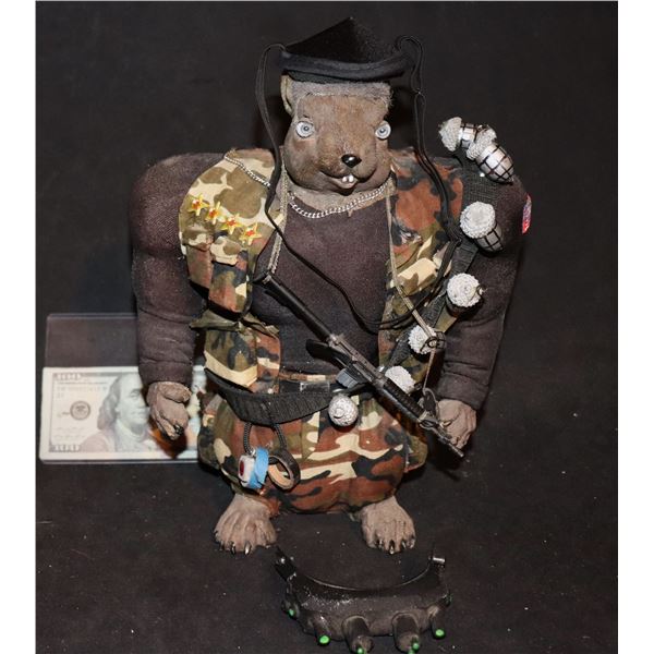 BIG BROTHER BENNY THE BB SQUIRREL RAMBO RANGER SOLDIER SCREEN MATCHED