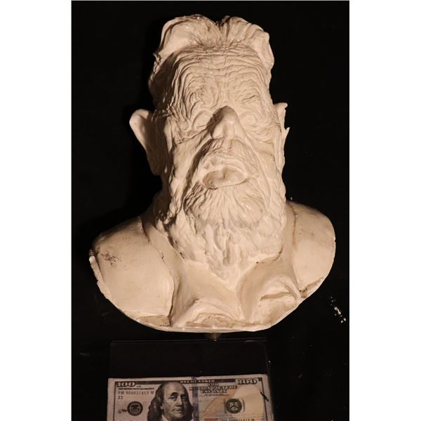 DICK TRACY PRUNE FACE ORIGINAL MAKE UP CONCEPT MAQUETTE PLASTER