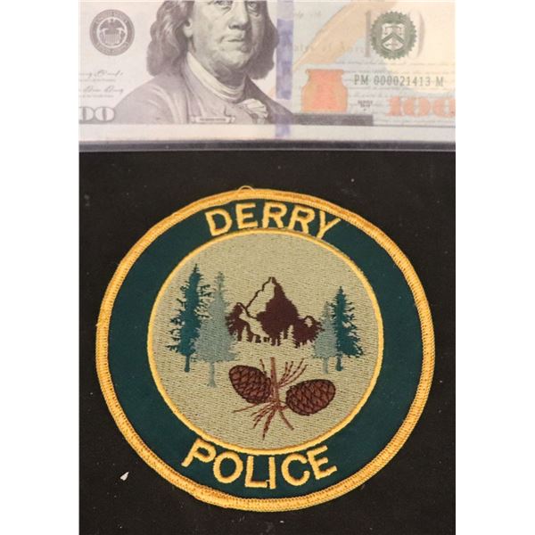IT CHAPTER TWO DERRY MAINE EMBROIDERED POLICE BADGE