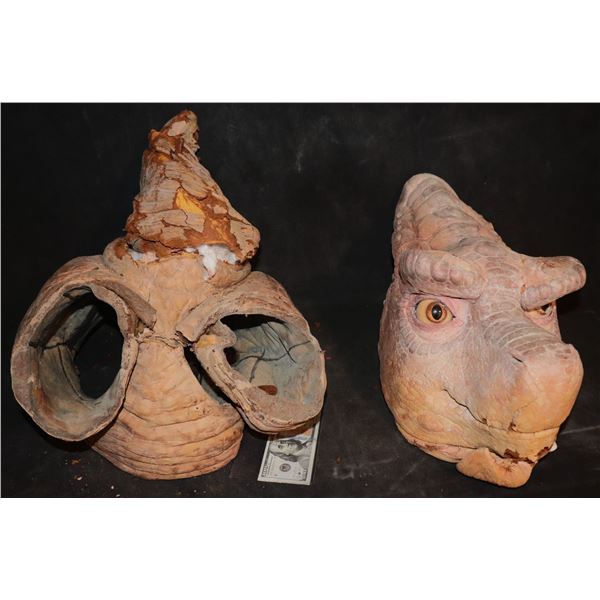 LAND OF THE LOST 1991 TASHA HERO ANIMATRONIC DINOSAUR HEAD WITH ASS TAIL AND FOOT