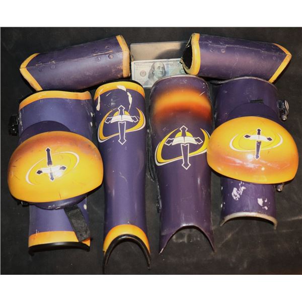 ZZ BIBLE MAN SUPER HERO GAUNTLETS SHINS & SHOULDER ARMOR LOT