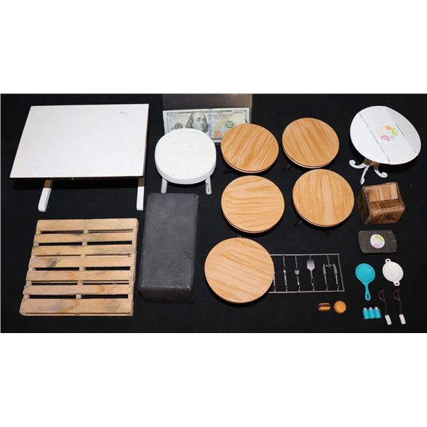 ZZ BIG BROTHER BENNY THE BB SQUIRREL LOT OF WOOD TABLES