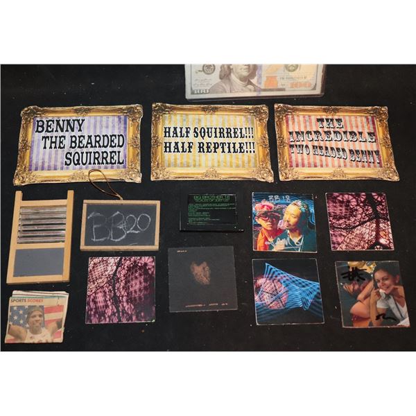 ZZ BIG BROTHER BENNY THE BB SQUIRREL SIGNS LPs WASHBOARD