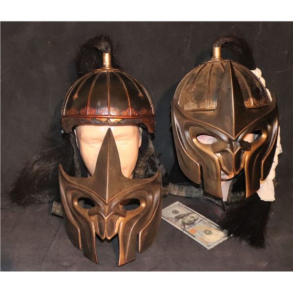 ZZ THE LAST AIRBENDER HERO HELMETS WITH BLOOD DAMAGE AND DIRT