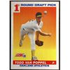 Image 1 : 1991 SCORE TODD VAN POPPEL ROOKIE CARD