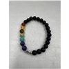 Image 3 : BRAND NEW CLEAR QUARTZ AND CHAKRA BRACELET 8MM