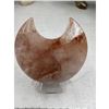 Image 1 : 2.0 INCH CARNELIAN  MOON CARVING