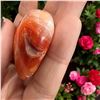 Image 5 : Carnelian Heart shaped Stone 1.3 Inch