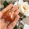 Image 3 : Carnelian Heart shaped Stone 1.3 Inch