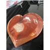 Image 1 : Carnelian Heart shaped Stone 3 Inch