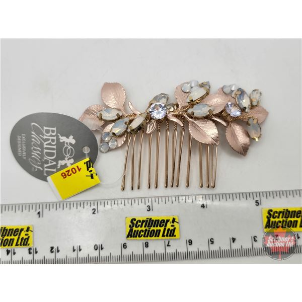 ACCESSORY : Hair Piece : Bridal Classics : T-4463 : Blush/Opal/Gold