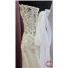 Image 6 : WEDDING GOWN : Size 10 : Allure : 9776 : Ivory/Nude/Silver