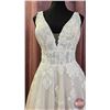 Image 4 : WEDDING GOWN : Size 12 : Allure : A1259 : Lavender/Ivory/Nude