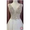 Image 2 : WEDDING GOWN : Size 14 : Justin Alexander : 88253 "Dallas" : Ivory/Silver/Nude
