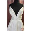 Image 2 : WEDDING GOWN : Size 14 : Madison James : MJ1053 "Gemma" : Ivory Stripe