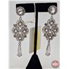 Image 2 : ACCESSORY : Hanging Earrings : Tear Drop : Silver