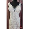 Image 2 : WEDDING GOWN : Size 18 : Allure : 3106 : Champagne/Ivory/Nude/Silver