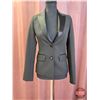 Image 2 : WOMEN'S SHORT TUXEDO COAT : Size 2 : Allure : WL101 : Black