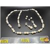 Image 1 : ACCESSORY : Necklace Set w/Back Piece : Bridal Classics : Pearl Accents
