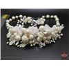 Image 2 : ACCESSORY : Necklace Set : Bridal Classics : Pearl & Floral Accents