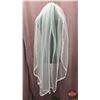 Image 1 : ACCESSORY : Fingertip Veil : Bridal Classics : MV-2525 : Ivory : Lace Edge