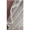 Image 2 : ACCESSORY : Fingertip Veil : Bridal Classics : MV-2525 : Ivory : Lace Edge
