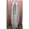 Image 1 : ACCESSORY : Fingertip Veil : Bridal Classics : V-730 : Satin Ribbon Edge