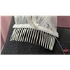 Image 3 : ACCESSORY : Fingertip Veil : Bridal Classics : V-730 : Satin Ribbon Edge