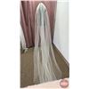Image 1 : ACCESSORY : Cathedral Veil : Bridal Classics : V-665 : Raw Edge (Oyster) : 108" x 108"