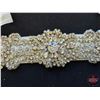 Image 2 : ACCESSORY : Belt : Joshua B : JB5008 : Ivory/Clear/Silver