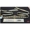 Image 1 : ACCESSORY : Belt : Bridal Classics : Belt-34 : Ivory/Clear/Silver