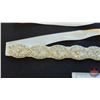 Image 2 : ACCESSORY : Belt : Bridal Classics : Belt-32 : Ivory/Clear/Silver