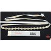 Image 1 : ACCESSORY : Belt : Bridal Classics : Belt-76 : Ivory/Clear/Silver