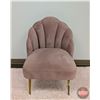 Image 1 : FIXTURE : Pink Velvet Accent Chair