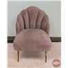 Image 1 : FIXTURE : Pink Velvet Accent Chair