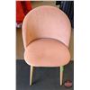 Image 1 : FIXTURE : Pink Velvet Accent Chair (Hatchback Design)
