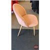 Image 2 : FIXTURE : Pink Velvet Accent Chair (Hatchback Design)