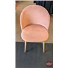 Image 1 : FIXTURE : Pink Velvet Accent Chair (Hatchback Design)