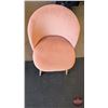 Image 6 : FIXTURE : Pink Velvet Accent Chair (Hatchback Design)