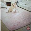 Image 2 : FIXTURE : Noahas Fluffy Pink Area Rug (5'x8') (Note : Some Wear & Stains)