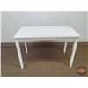 Image 1 : FIXTURE : White Painted Table/Desk (Note : Some Stains & Chips)