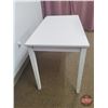 Image 2 : FIXTURE : White Painted Table/Desk (Note : Some Stains & Chips)