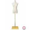 Image 5 : FIXTURE : Adjustable Female Dress Form Mannequin (White)