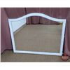 Image 1 : FIXTURE : Arched Top Mirror w/White Frame
