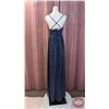 Image 2 : BRIDESMAID DRESS : Size M12 : Morilee : 14104 Maternity : Navy : Caviar Mesh, Sequins